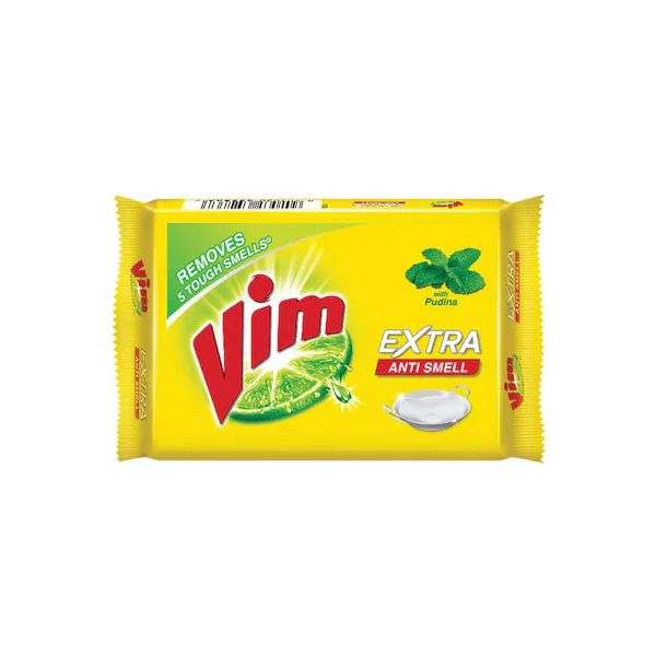 Vim Extra Anti Smell Pudina Dishwash Bar 