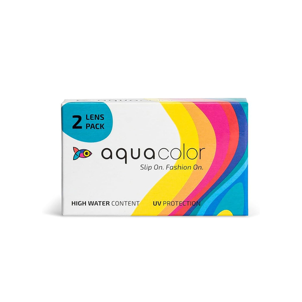 Aquacolor Monthly Disposable Soft Colored Contact Lenses 0 Power