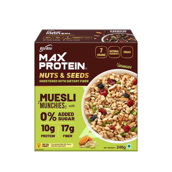 RiteBite Max Protein Muesli Munchies, Fruit & Nuts